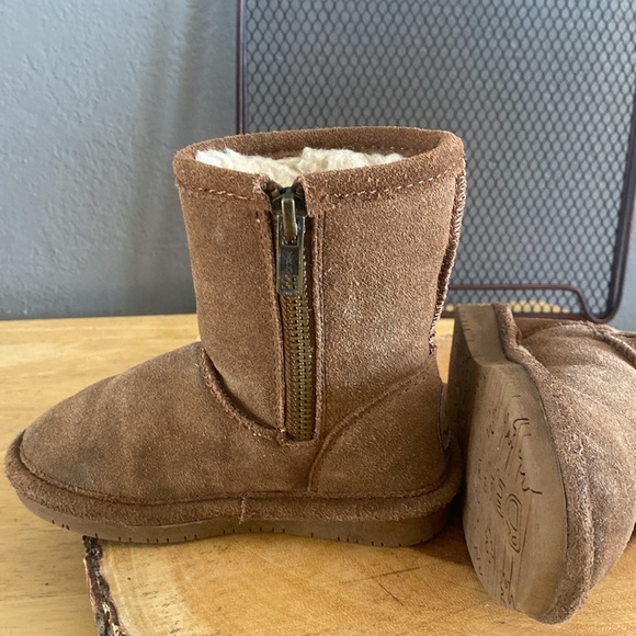 BEAR PAW Emma brown sheepskin lined boots size 7 - Picture 5 of 9
